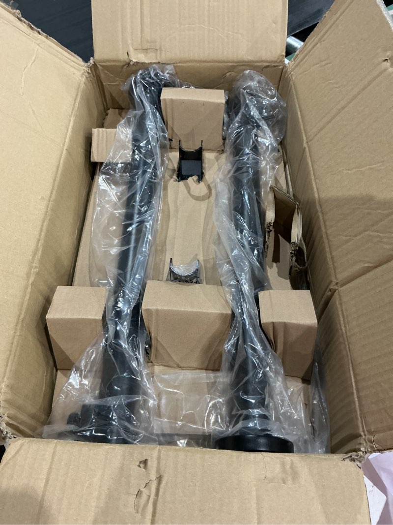 Condition photo showing As Is for haturi speaker stands pair for sonos era 100 & 300 adjustable 22”–42” floor stands with cable management heavy duty metal construction non slip base for living room bedroom office