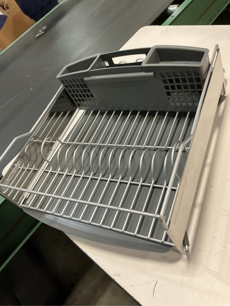 Condition photo showing item condition for KitchenAid Full-Size Stainless Steel Dish Rack, Light Gray