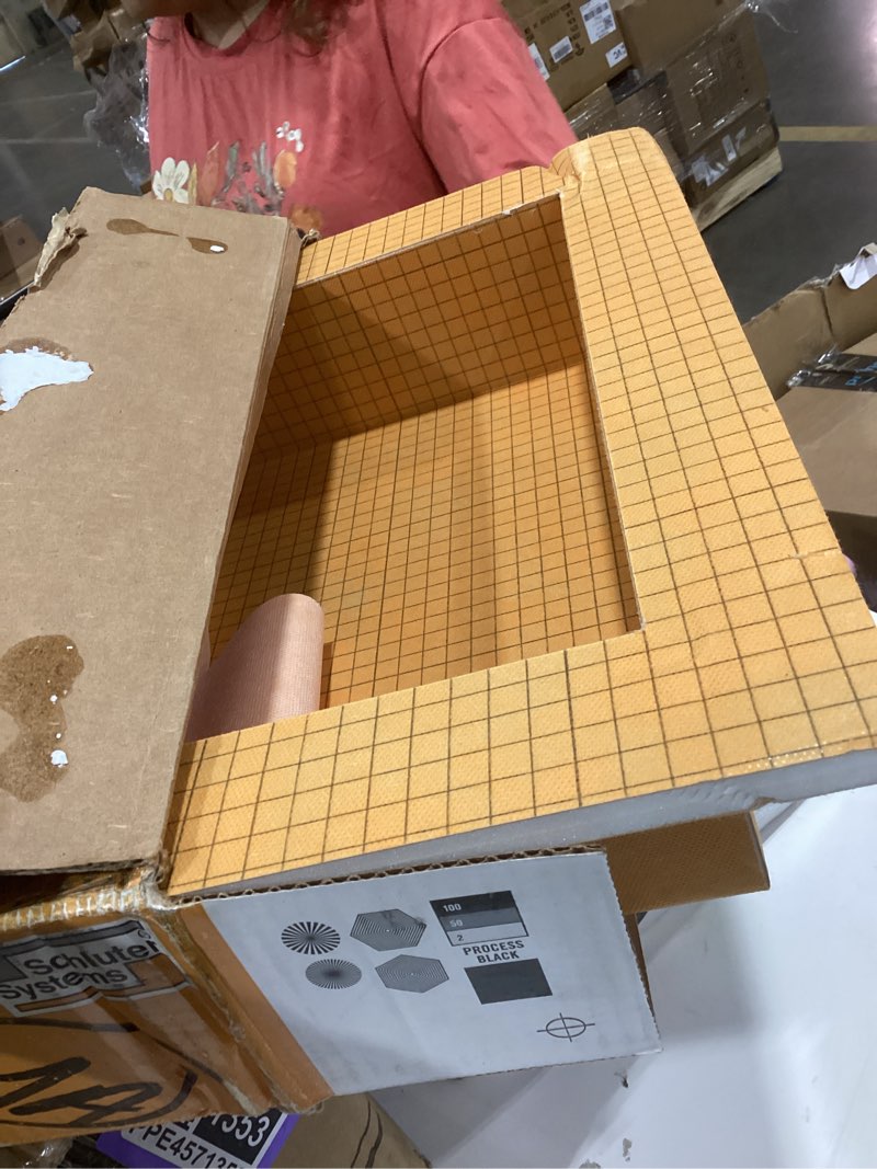 Condition photo showing As Is for Schluter KERDI-BOARD-SN Shower Niche - Waterproof and Ready-to-Tile, Easy Installation - 12" x 20" - KB12SN305508AF