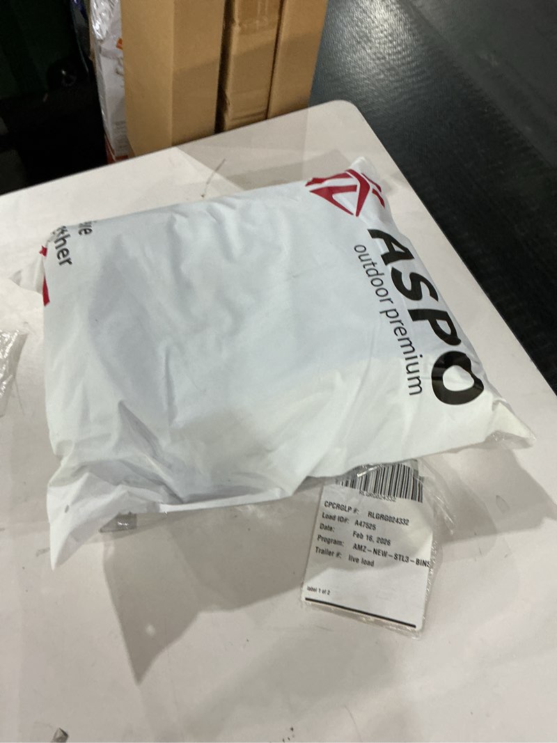 Condition photo showing New/Like New for ASPO Men's Packable Puffer Jackets Winter Lightweight Detachable Hood Water-Resistant Down Coats Warm Insulated Hiking Travel Army Green Medium