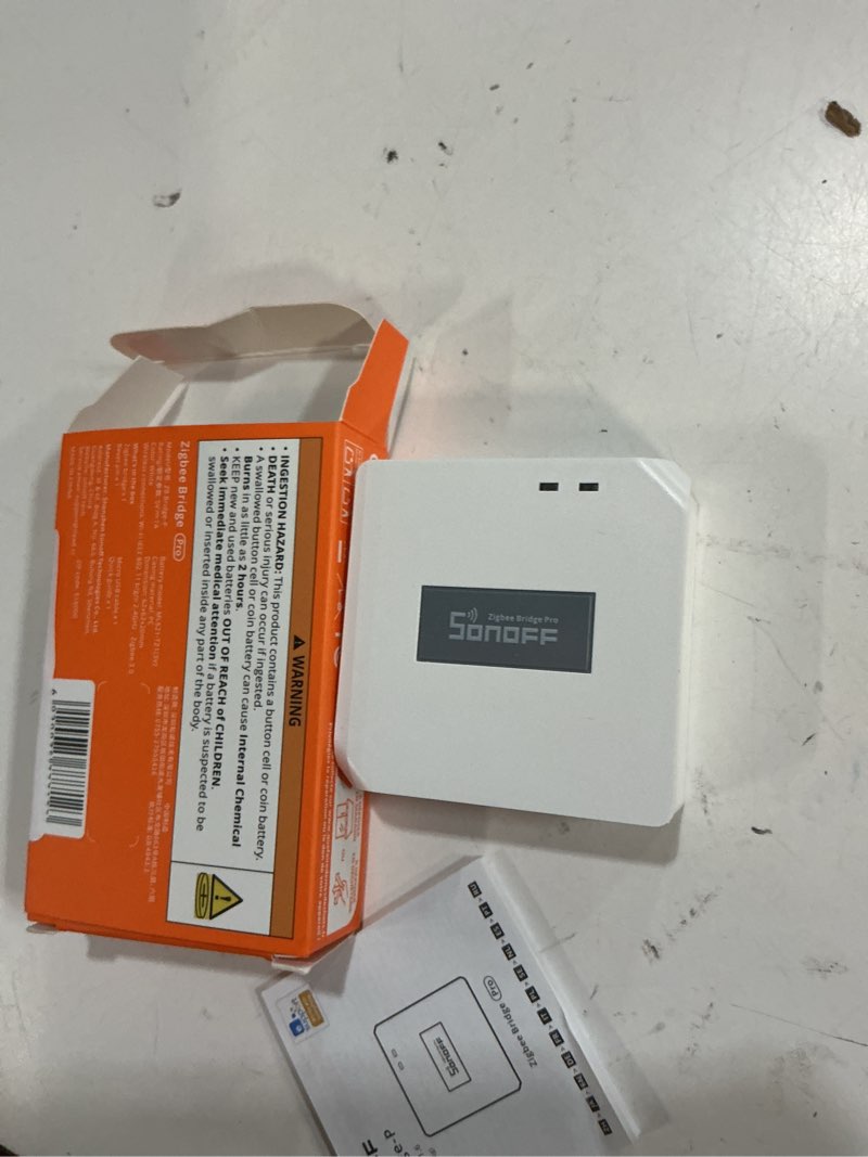 Condition photo showing New/Like New for sonoff zigbee bridge pro hub, zigbee 3.0 smart gateway, app control and multi-device management, compatible with sonoff zigbee devices
