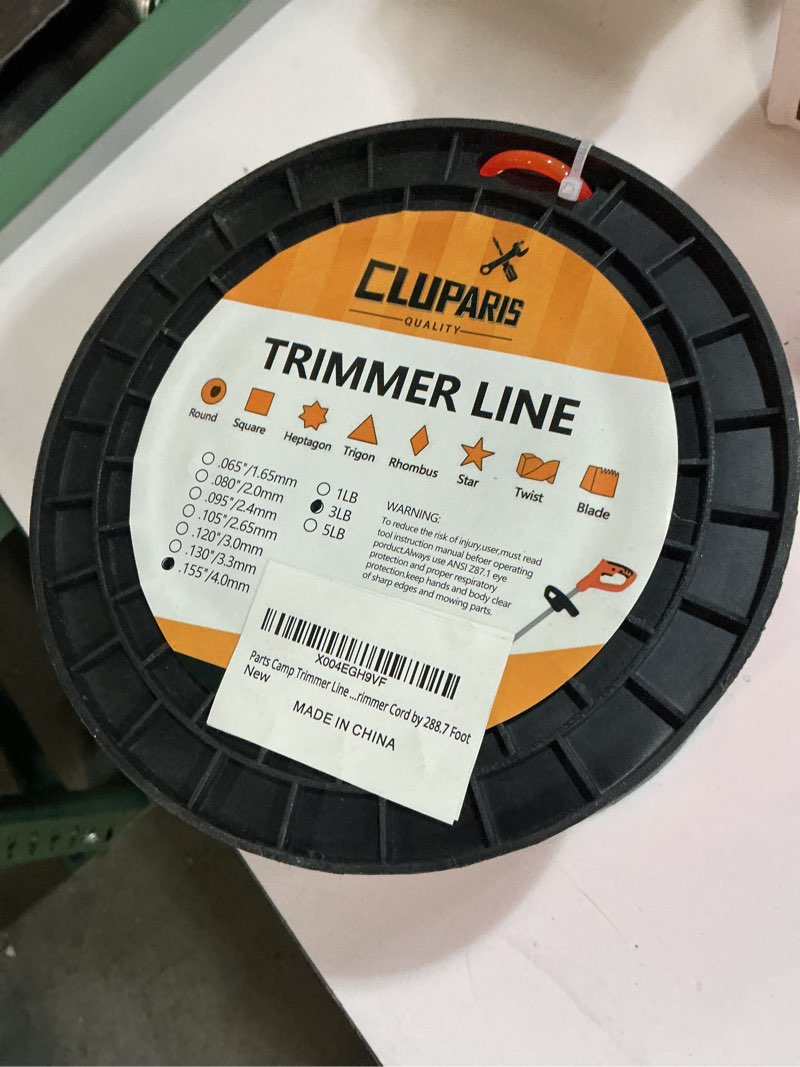 Condition photo showing New/Like New for parts camp trimmer line .155 inch heavy-duty string trimmer line 3lb trimmer cord by 288.7 foot 3.0 pounds