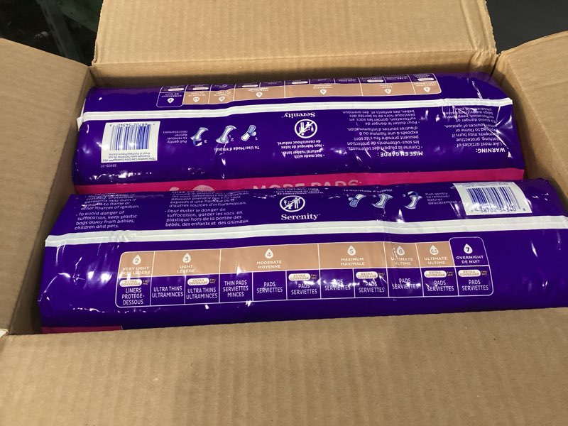 Condition photo showing New/Like New for TENA Sensitive Care Incontinence Pads, Bladder Control, Postpartum for Women, Overnight Absorbency, Extra Coverage, 90 Count