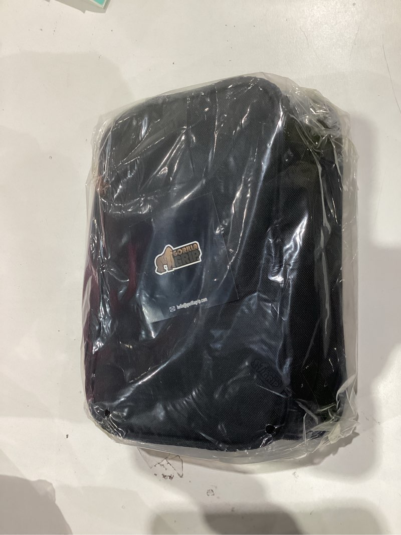 Condition photo showing New/Like New for GORILLA GRIP Reusable Insulated Lunch Box Bag for Women Men, Large Leakproof Soft Cooler Bags, Multiple Compartments, Mesh Pockets, Adjustable Strap, Food Tote Keeps Drinks Cold, 8L, 10x9, Black 8L Black