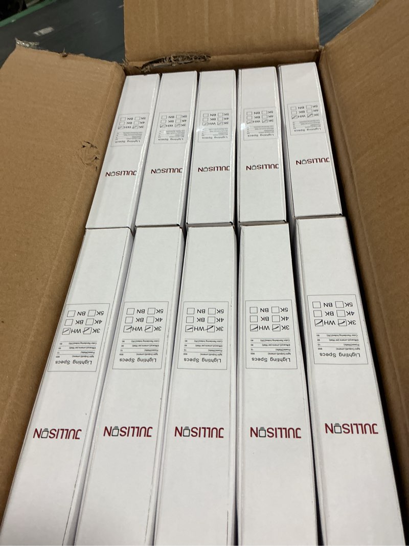 Condition photo showing Good Condition for 20 packs 6 inch led low profile recessed & surface mount disk light, round, 15w, >900 lumens, 3000k warm white, cri80, driverless design, dimmable, etl listed, white 3000k warm white 20 packs