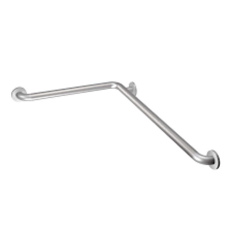 L-shaped shower grab bar