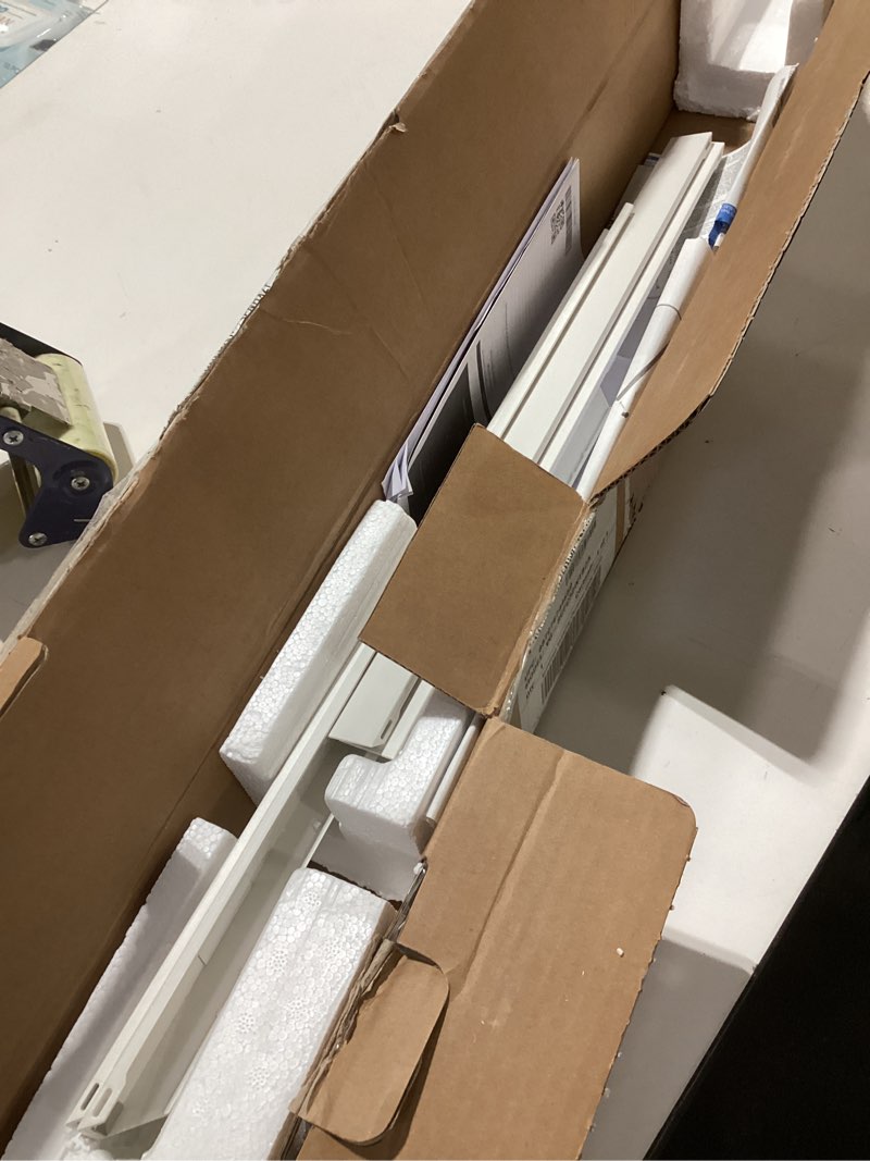Condition photo showing As Is for samsung 32” the frame tv customizable bezel, magnetic, quick and easy installation, 2023, vg-scfc32wtbza, modern white modern white 32 inches