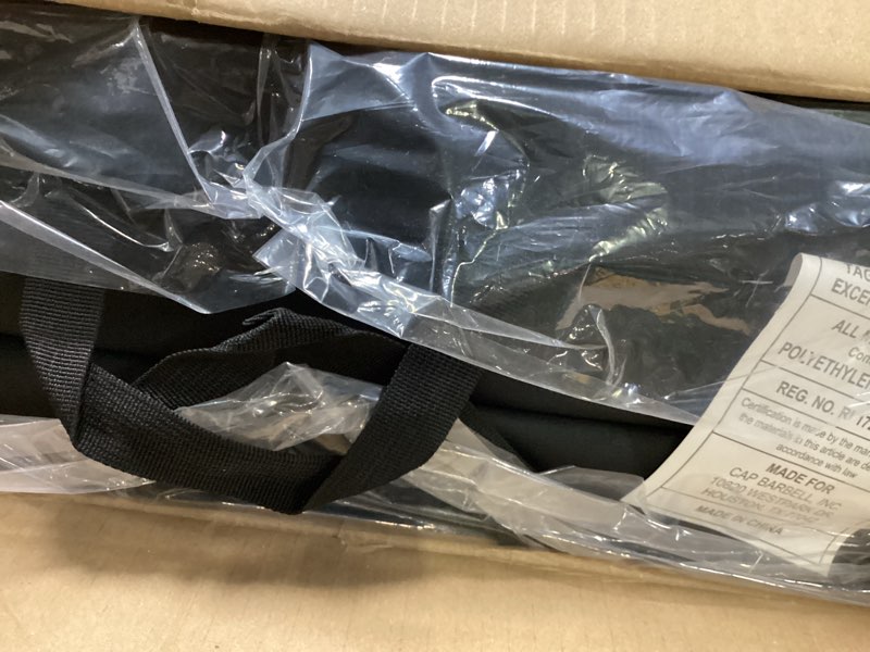 Condition photo showing New/Like New for cap barbell all purpose folding anti tear exercise training aerobic fitness gym & gymnastics balance mat | multiple colors 6' x 2' x 2.0" thick black