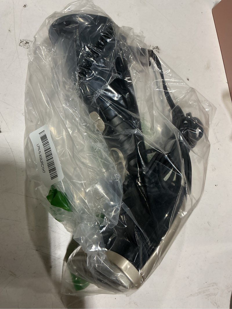 Condition photo showing As Is for conair handheld garment steamer for clothes, turbo extremesteam 1875w fabric steamer, portable handheld design, strong penetrating steam, amazon exclusive, black