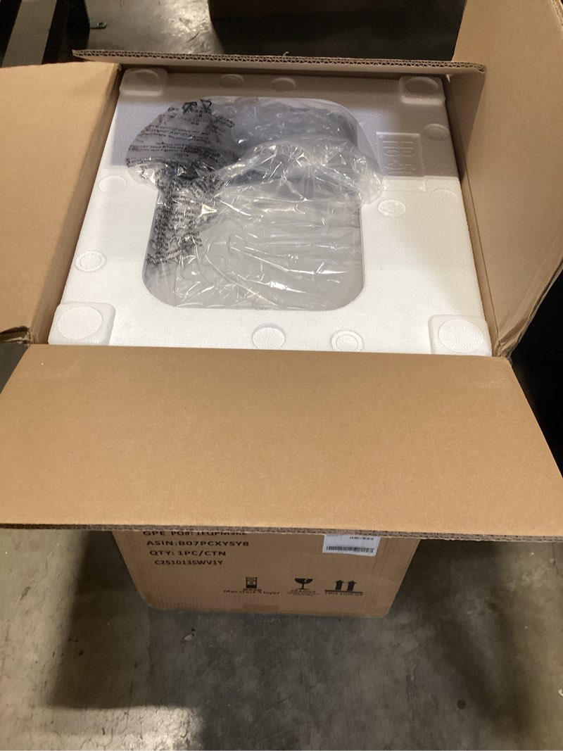 Condition photo showing Good Condition for Amazon Basics Smudge Resistant Rectangular Trash Can With Soft-Close Foot Pedal, Brushed Stainless Steel, 50L/13.2 Gal, 16.7x14.7x25.9 in, Satin Nickel Finish Satin Nickel Big, 50L/13.2 Gal