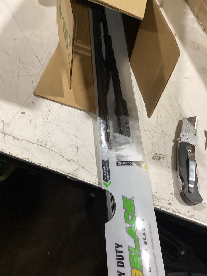 Condition photo showing As Is for scrubblade sb2400 premium all-season windshield wiper blade, 24" (pack of 1), black 24-inch