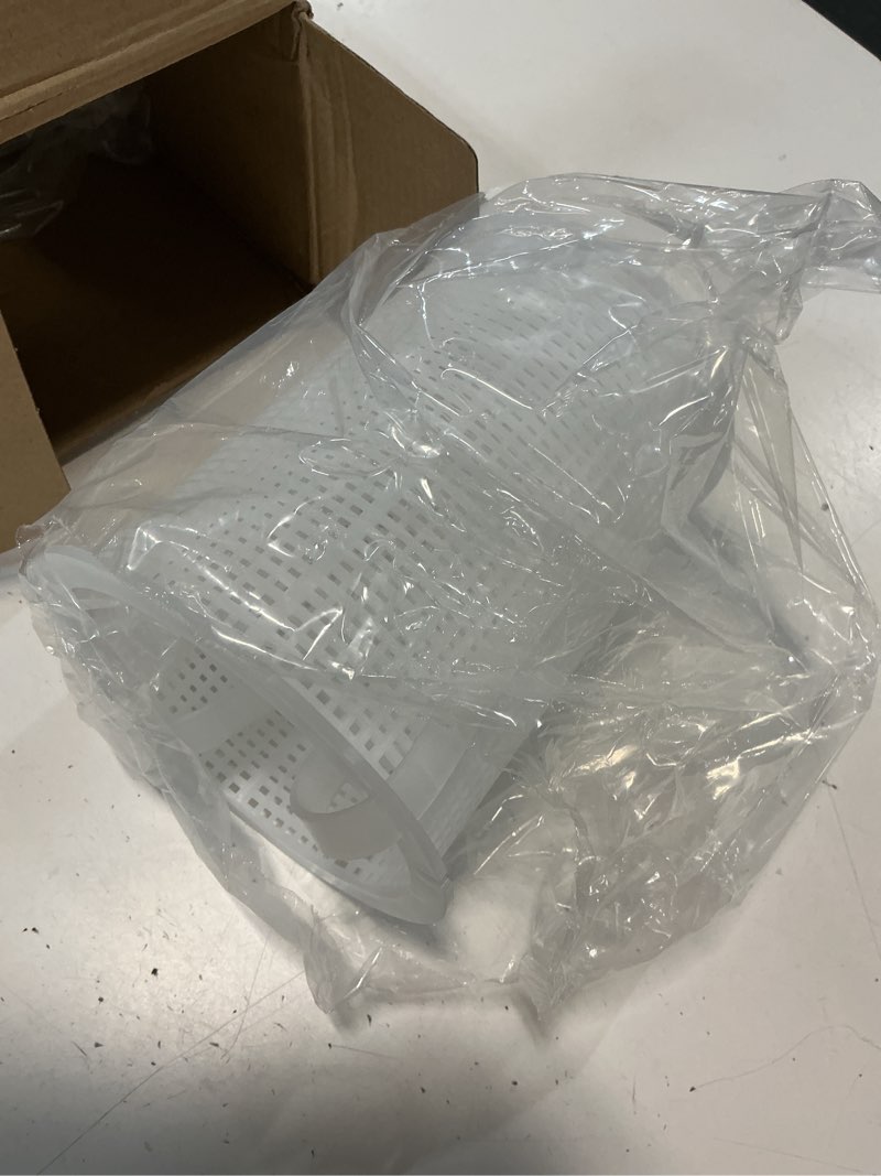Condition photo showing Good Condition for 2 pcs pool pump basket replacement compatible with pentair generic 36343, r38024, 355318, v36-192 pool strainer skimmer basket for swimming (white)