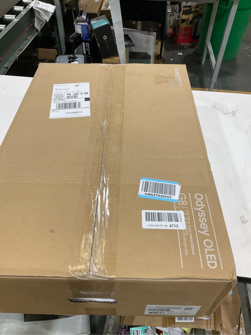 Condition photo showing As Is for SAMSUNG 27-inch Odyssey QD-OLED G8 (G81SF), 4K, 240Hz, Gaming Monitor, 0.03ms Response Time, DisplayHDR True Black 400, AMD FreeSync™ Premium Pro, Ergonomic Stand, LS27FG810SNXZA, 2025