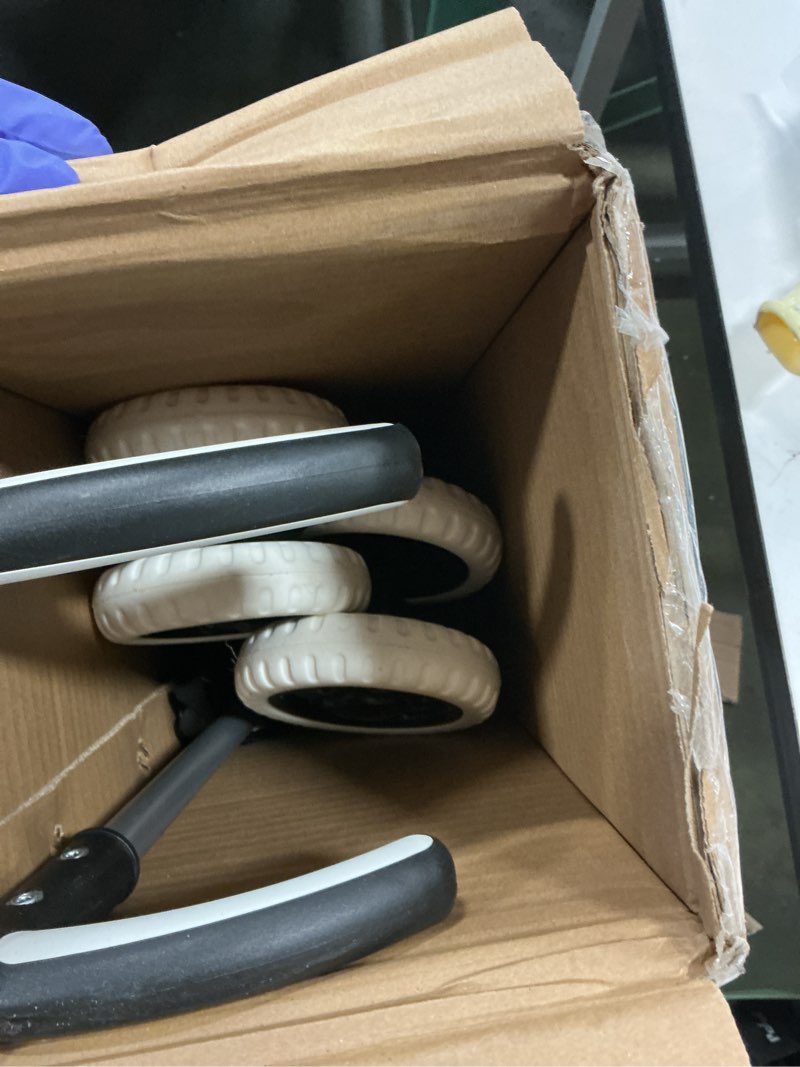 Condition photo showing As Is for Wellmax WM99100 Series Folding Shopping Cart with Wheels, Grocery Cart with Removable Canvas with Cover, Lightweight Utility Cart for Groceries and Laundry - Holds up to 120 lbs (Black)