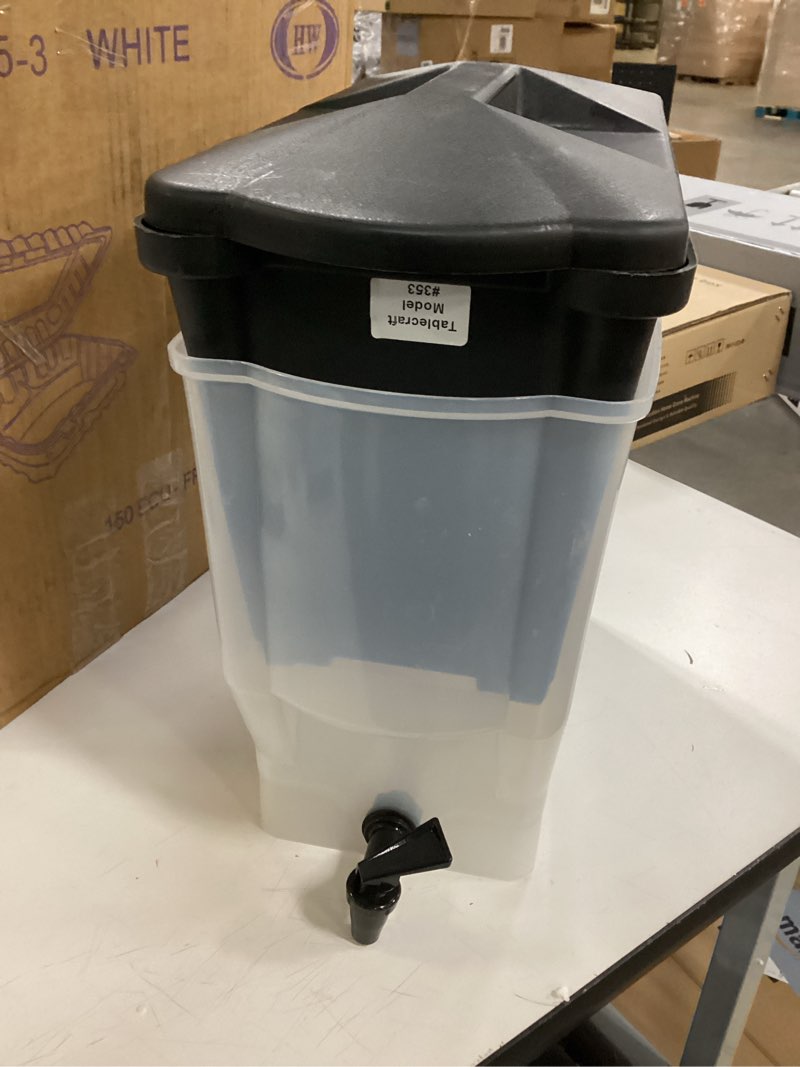 Condition photo showing As Is for Winco Slim 3 Gallon Beverage Dispenser with Base
