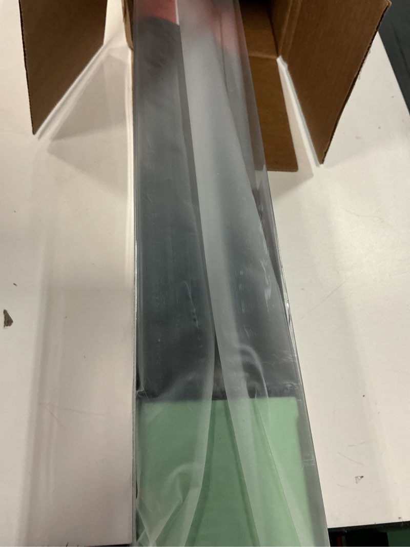 Condition photo showing New/Like New for aosky blackout roller shades cordless blinds for windows, free-stop shades with valance, thermal insulated fabric, uv protection, natural woven blinds for home and office (27.5" w x 72" h, black) black 27.5"w x 72"h