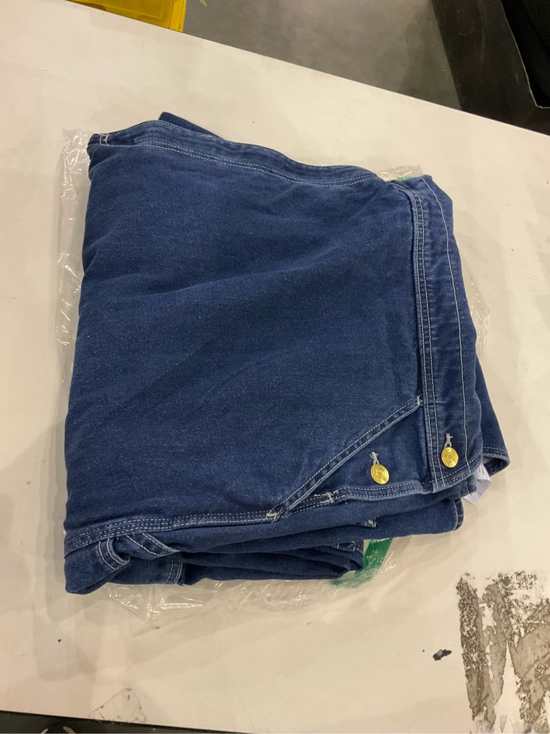 Carhartt Men's Loose Fit Denim Bib Overall (Big & Tall), Darkstone, 58 x 32