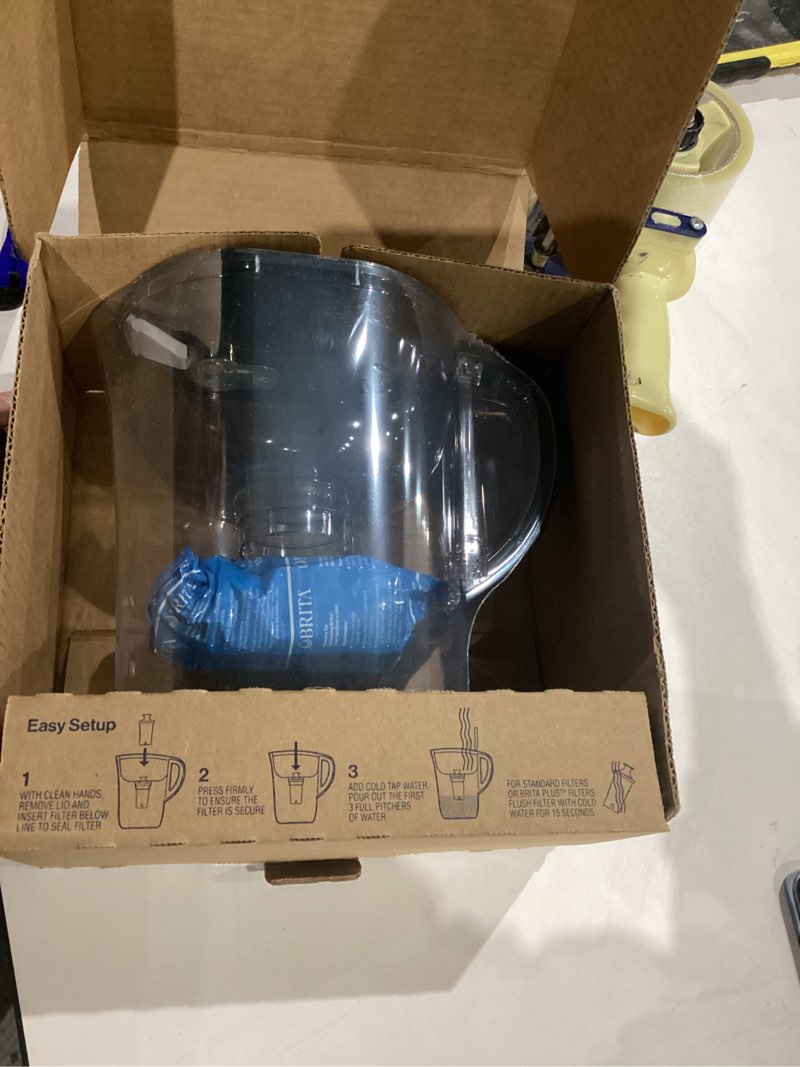 Condition photo showing Good Condition for Brita Large 10 Cup Water Filter Pitcher, 1 BritaPlus Filter, Everyday, Black (Package May Vary) Dispenser