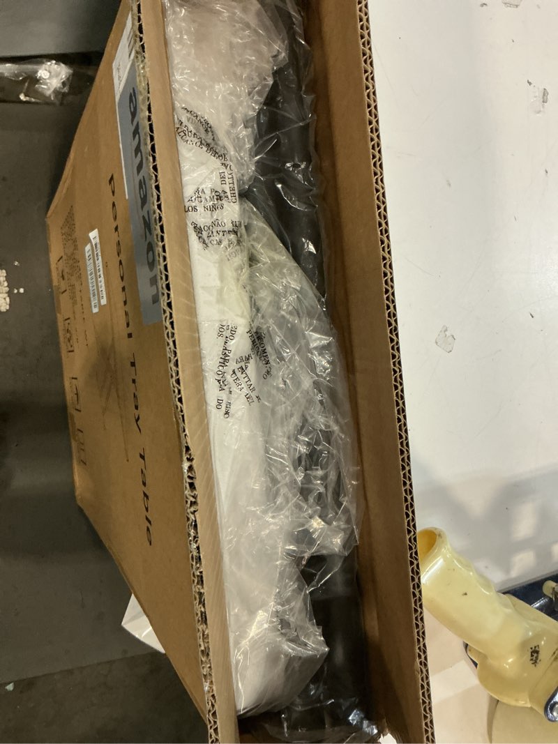 Condition photo showing New/Like New for 30 Inch Folding Table, Adjustable Height TV Tray for Small Spaces, Heavy Duty Foldable Utility Table for Laptop, Dining, Camping, No Assembly, 200 lbs Capacity, White Granite White 30 Inch