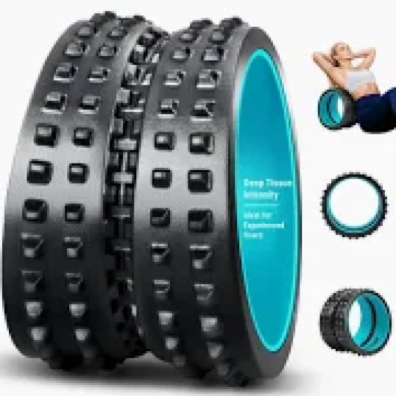 Back roller for back pain relief and stretching, deep tissue massage roller supports up to 530 pounds / 529.1 lbs, 5.5 to 7.5 inch curved foam roller