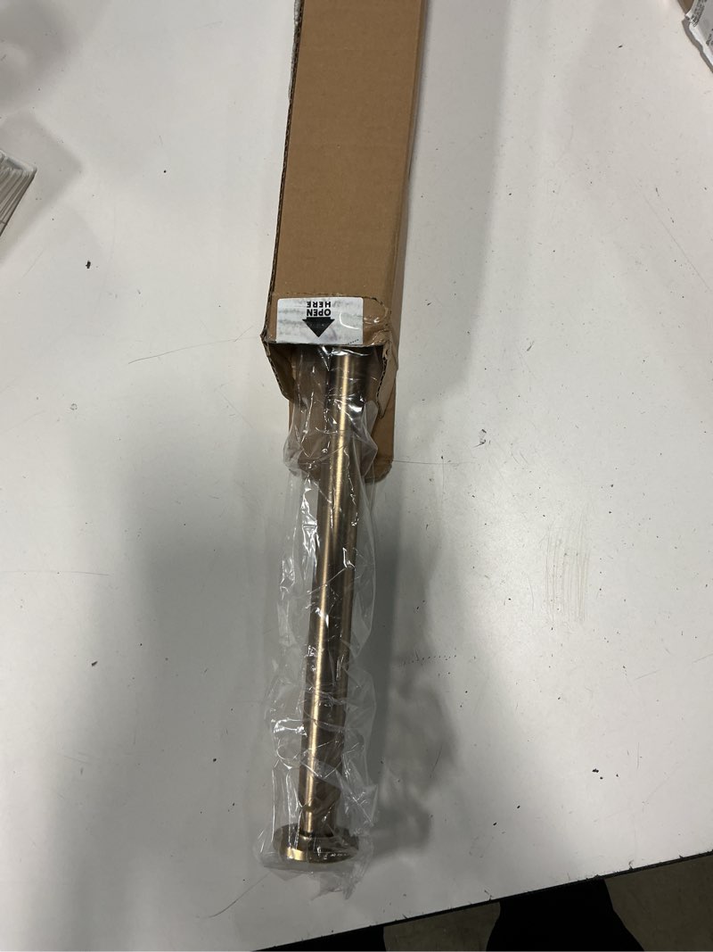 Condition photo showing New/Like New for ivilon tension curtain rod - spring tension rod for windows or shower, 24 to 36 inch. warm gold 24" to 36" warm gold