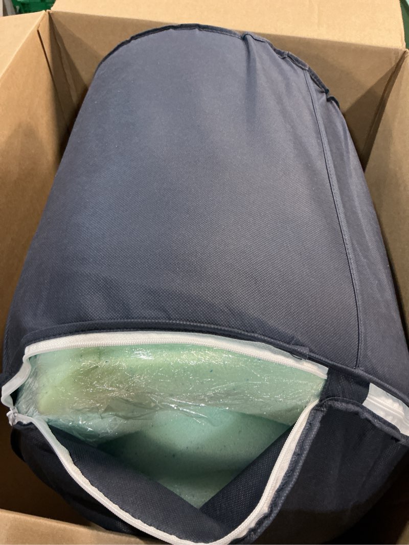 Condition photo showing Good Condition for serta thermagel cooling, pressure-relieving memory foam mattress topper, 3 inch, full,blue full 74"x53" 3 inch