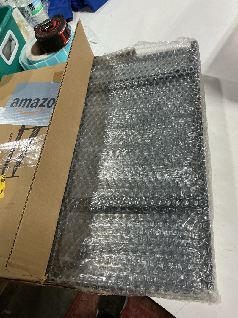 Condition photo showing New/Like New for Shoe Rack, Expandable Shoes Organizer Metal Shelf Stand, 2 Tier Stackable Long Shoe Storage Holder For Closet, Floor, Entryway, Garage, Bedroom, Door Entrance For 12-18 Pairs, 45.6 inches Black 2 Tier Black