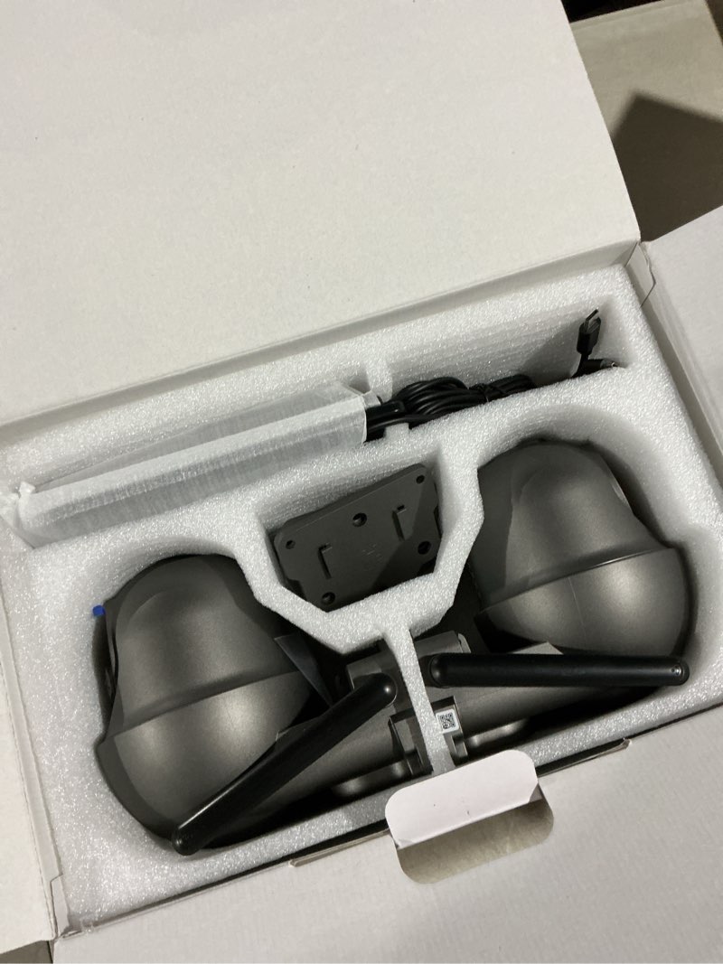 Condition photo showing Good Condition for security cameras wireless outdoor solar, 4mp 360° view battery powered outdoor camera, night vision with spotlight, 2-way audio, pir motion sensor, 2.4g/5g dual band wifi, grey(2 pack)