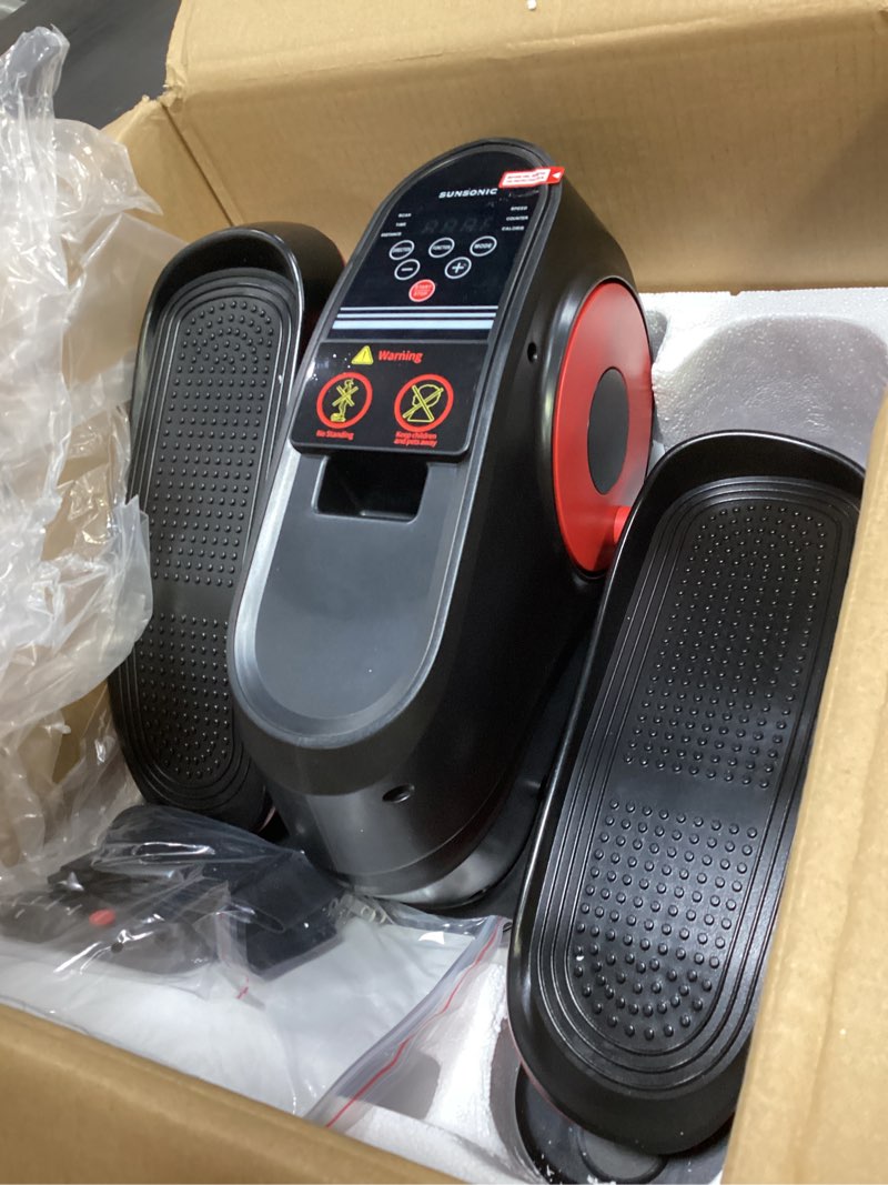 Condition photo showing Good Condition for under desk elliptical machine, electric exerciser pro with 16 adjustable speed, quiet and fully assembled with remote control & non-slip foot straps black