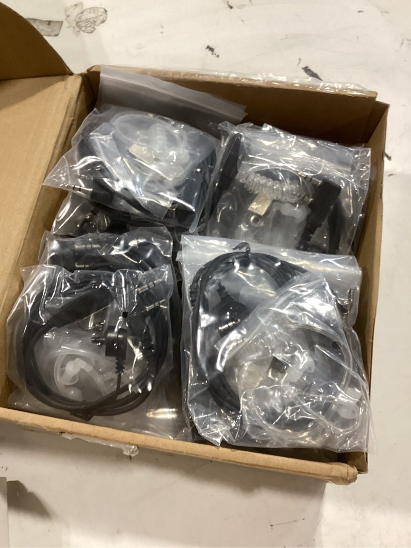 Condition photo showing New/Like New for weewooday 20 pack walkie talkies earpiece with mic radio 2 pin acoustic tube headset earpiece compatible with baofeng uv-5r retevis h-777 rt1 rt21 rt22 arcshell ar-5 2 way radio