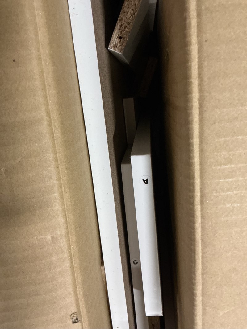 Condition photo showing Good Condition for Furinno Simplistic A Frame Computer Desk, Regular, White White 32" Wide A-Frame Design