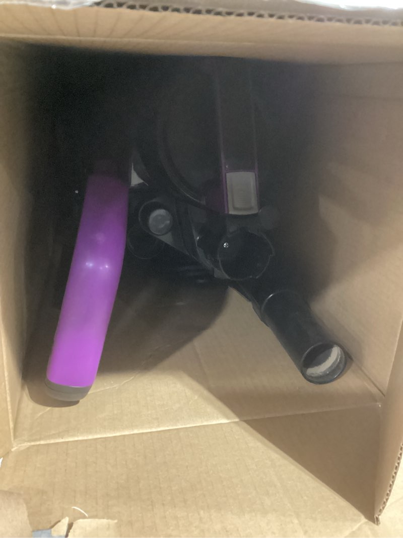 Condition photo showing As Is for Eureka NEU182B PowerSpeed Bagless Upright Vacuum Cleaner, Purple Purple NEU182B with Washable Filter
