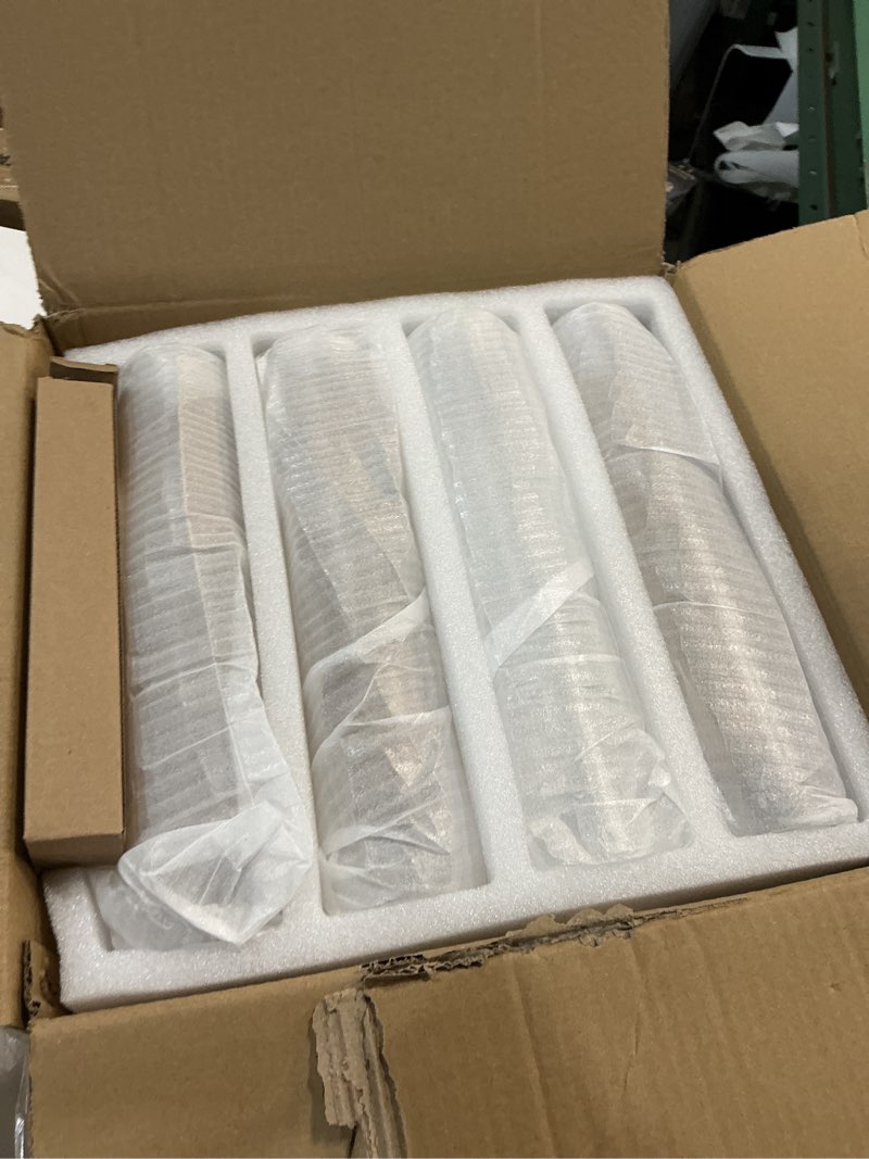 Condition photo showing New/Like New for Linear Brass Bathroom Wall Sconce - Luxury Antique Brushed Gold Sconces Set of 2 - Dimmable Vanity Lights Fixture with Clear Glass Tube - Modern Lighting for Bedroom Living Room Hallway Indoor Decor Antique Brass 2 Pack