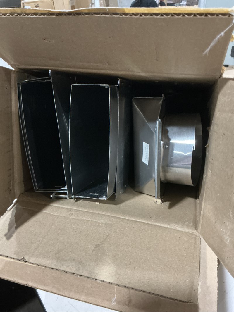 Condition photo showing As Is for whirlpool 4392892 genuine oem dryer vent periscope, in-wall space-saver vent, replaces 4396039
