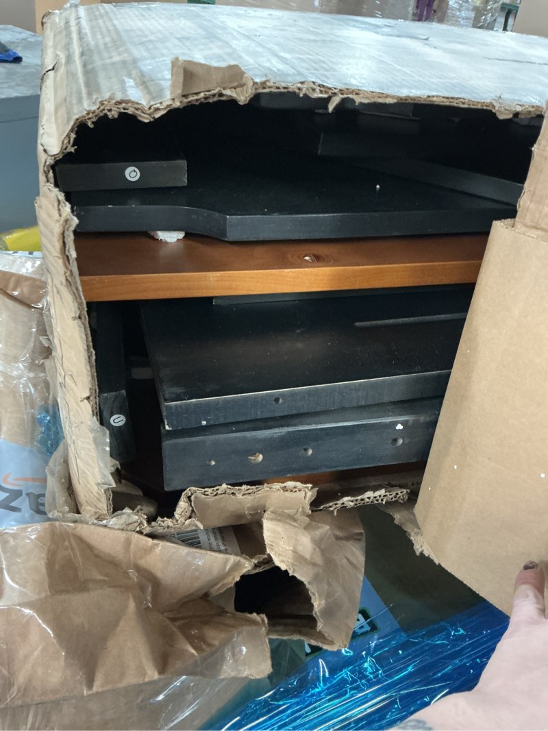 Condition photo showing As Is for GAINUO Breakfast Nook Table Set – L-Shaped Corner Dining Bench Set, Kitchen Nook Booth Dining Table