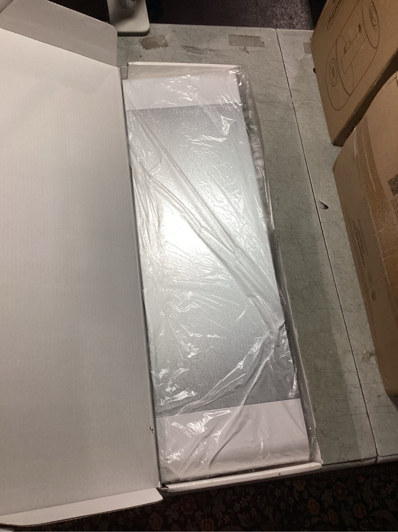 Condition photo showing Good Condition for PG Silver Monitor Stand Riser with 4-Port USB Charging ports, Convenient keyboard organiser,Desktop Organizer for Computer, Laptop, TV, Printer - Ergonomic Keyboard Tray & Storage Shelf. White