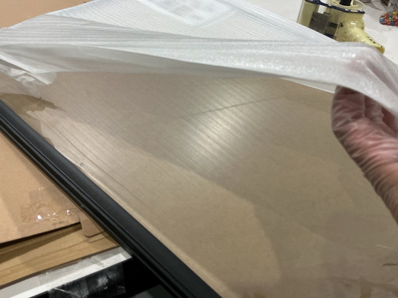 Condition photo showing Good Condition for 21x29 inch picture frame solid wood black,suitable for panoramic photo frame, posters,painting,group photo,puzzle (a23b2129)