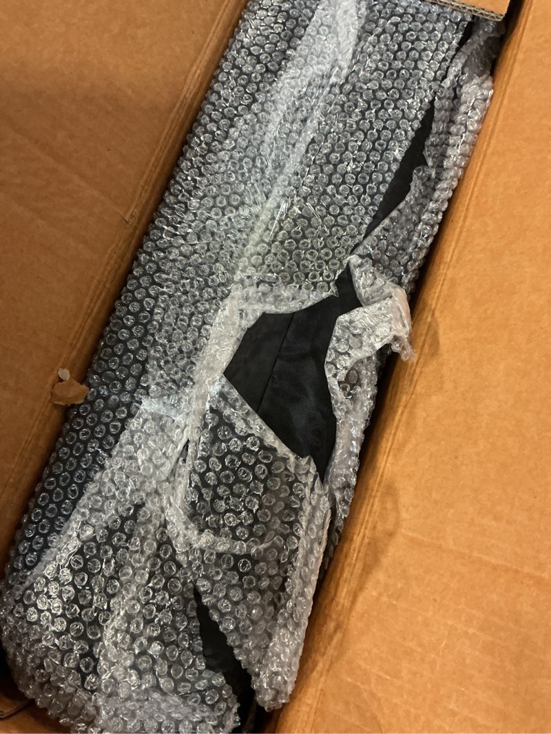 Condition photo showing Good Condition for Sportneer Stadium Seats with Back Support: 2.5'' Thick Comfy Cushion 6 Adjustable Angle Bleacher Seat with Armrest - 2 Large Pockets, 2 Cup Holders Stadium Chair for Sport Events Concerts Parks Black, 2 Pack Extra Wide - 24"