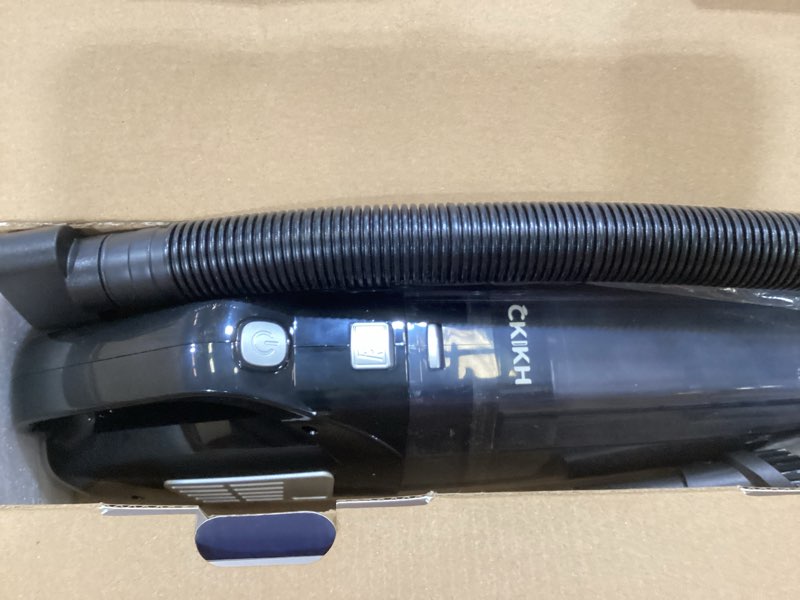 Condition photo showing As Is for Handheld Vacuum Cordless, 15000PA Strong Suction Hand Held Car Vacuum Cleaner Portable with Multi-Nozzles & Washable Filter, Lightweight Dust Busters Rechargeable for Home, Car, Office, Pets Black & Silver