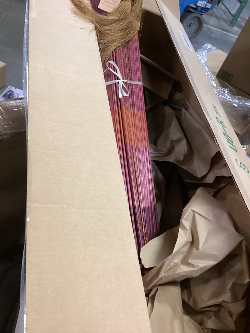 Condition photo showing Good Condition for day Bamboo Fan for Wall Decor with Tassel, Handmade Gift for New Year / Christmas, Large Wall Decor with Colorful Bamboo Fan, Over Bed Decor