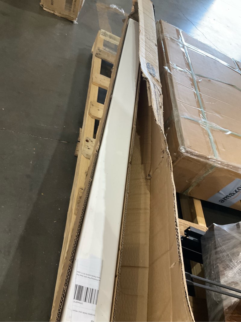 Condition photo showing Good Condition for 6ft h (1 post) no dig wambam cambridge finishing post with steel pipe anchor kit, permanent white vinyl post for cambridge panels and gate kit, yard, pool or dog barrier, bl19112 6ft tall finishing post