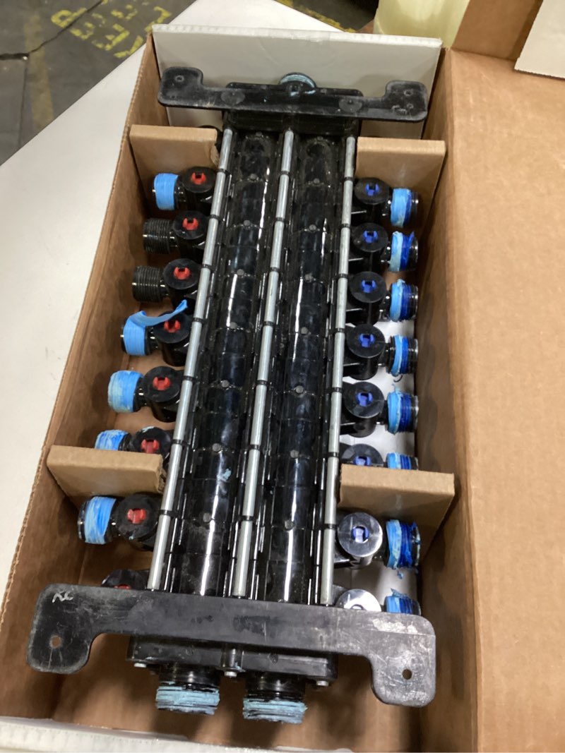 Condition photo showing As Is for Viega 49615 (18) Port MANABLOC without Port Adapters (8 Hot, 10 Cold)