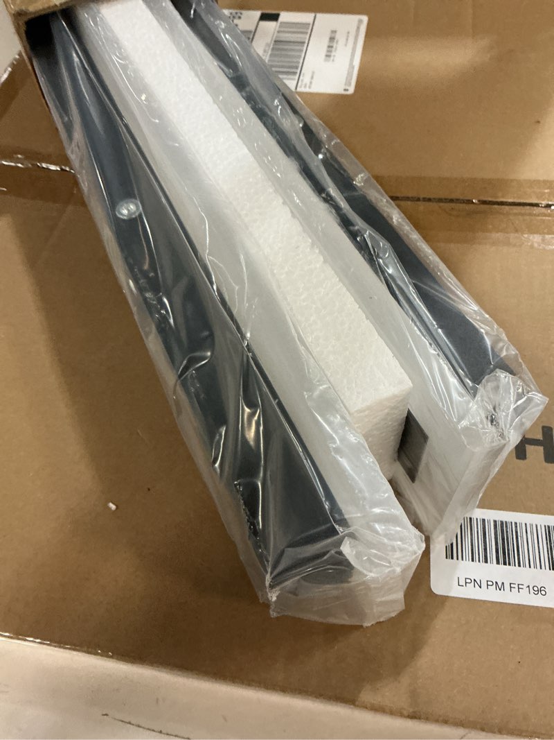Condition photo showing Good Condition for 2pack 31.5inch long outdoor modern led wall light,24w waterproof ip65 warm white 110v led wall mount lighting fixture rectangular black wall lights elegant frosted white acrylic anti rust 2pack-31.5inch