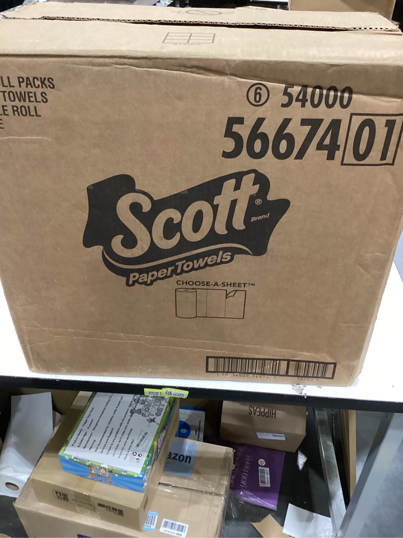 Condition photo showing As Is for Scott Paper Towels, Choose-A-Sheet, 30 Double Rolls = 60 Regular Rolls (108 Sheets Per Roll) 108 Sheets (Pack of 30) White