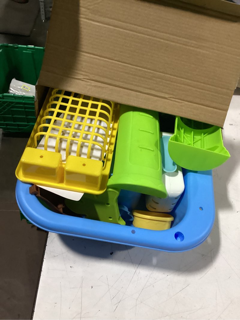 Condition photo showing Good Condition for 2026 upgraded water table for toddlers 1-3 - outdoor toys for kids ages 4-8 with pump, summer outside sensory activity pool toys, kitchen play sink toy with running water, fishing toy, blue