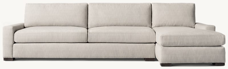 (Similar incomplete )MAXWELL RIGHT-ARM SOFA-CHAISE SECTIONAL