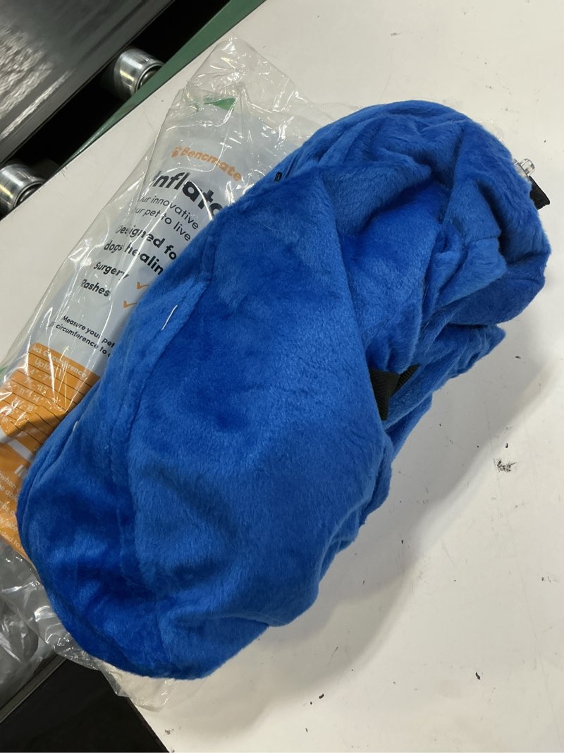 Condition photo showing As Is for bencmate inflatable dog cone collar alternative, soft dog cone for small medium large dogs and cats, neck recovery ecollar donut collar after surgery (xxlarge, blue) blue xx-large [neck:21"-23"]