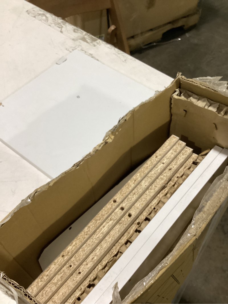 Condition photo showing As Is for mainstays 9-cube storage organizer, white