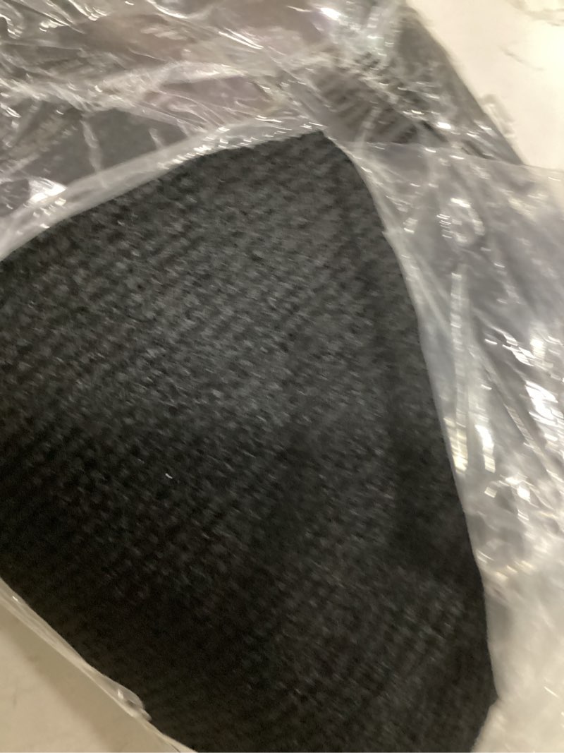 Condition photo showing New/Like New for outdoor runner rug 2 ft x 10 ft for hallway with tpr backing, black fine stripes non-slip indoor runner rugs suitable for balcony, kitchen, patio, garage, deck, stair and entryway areas black fine stripes 2' x 10' (runner)