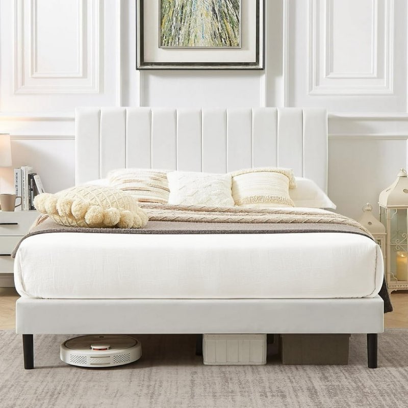 Flolinda Full Size Bed Frame Upholstered Bed Frame
